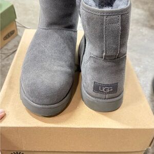 UGG Charcoal Suede Boots